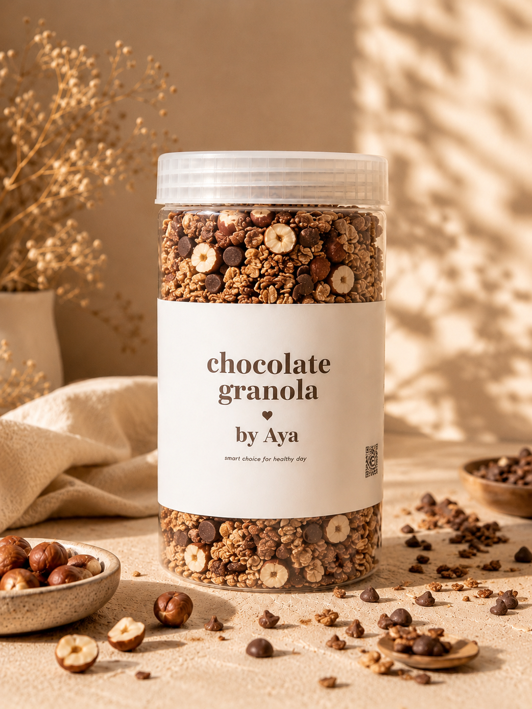 Chocolate granola sugar free__ 1kilo